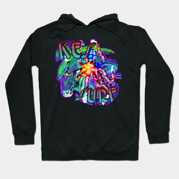 KES Surf octopus Hoodie by ericbear36